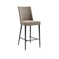 Modern Upholstered Bar Stool with Metal Frame