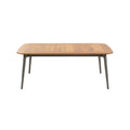 Modern Wooden Dining Table with Metal Legs